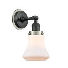 Innovation Lighting 203BK-BPSN-HRSN-G191 - Bellmont - 1 Light - 7 inch - Matte Black - Sconce