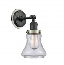 Innovation Lighting 203BK-BPSN-HRSN-G194 - Bellmont - 1 Light - 7 inch - Matte Black - Sconce