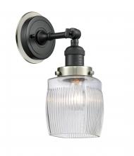 Innovation Lighting 203BK-BPSN-HRSN-G302 - Colton - 1 Light - 6 inch - Matte Black - Sconce