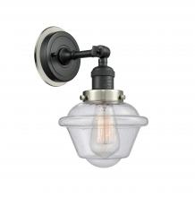 Innovation Lighting 203BK-BPSN-HRSN-G534 - Oxford - 1 Light - 8 inch - Matte Black - Sconce