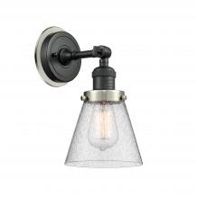 Innovation Lighting 203BK-BPSN-HRSN-G64 - Cone - 1 Light - 6 inch - Matte Black - Sconce