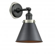 Innovation Lighting 203BK-BPSN-HRSN-M13-BK - Appalachian - 1 Light - 8 inch - Matte Black - Sconce