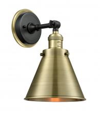 Innovation Lighting 203BP-BABAB-M13-AB - Appalachian - 1 Light - 8 inch - Black Antique Brass - Sconce