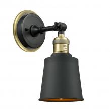 Innovations Lighting 203BP-BABAB-M9-BK - Addison - 1 Light - 5 inch - Black Antique Brass - Sconce