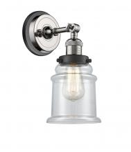 Innovation Lighting 203BP-PNBK-G182 - Canton - 1 Light - 7 inch - Polished Nickel - Sconce