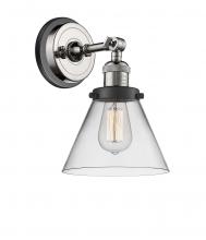 Innovation Lighting 203BP-PNBK-G42 - Cone - 1 Light - 8 inch - Polished Nickel - Sconce