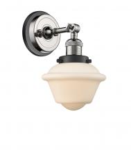 Innovation Lighting 203BP-PNBK-G531 - Oxford - 1 Light - 8 inch - Polished Nickel - Sconce