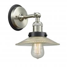 Innovation Lighting 203SN-BPBK-HRBK-G2 - Halophane - 1 Light - 9 inch - Brushed Satin Nickel - Sconce