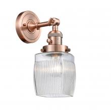 Innovations Lighting 203SW-AC-G302-LED - Colton - 1 Light - 6 inch - Antique Copper - Sconce