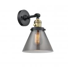 Innovation Lighting 203SW-BAB-G43-LED - Cone - 1 Light - 8 inch - Black Antique Brass - Adjustable Sconce