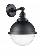 Innovation Lighting 203SW-BK-HFS-84-BK - Hampden - 1 Light - 9 inch - Matte Black - Adjustable Sconce