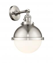 Innovation Lighting 203SW-SN-HFS-81-SN - Hampden - 1 Light - 9 inch - Brushed Satin Nickel - Adjustable Sconce