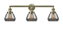 Innovation Lighting 205-AB-G173-LED - Fulton - 3 Light - 30 inch - Antique Brass - Bath Vanity Light