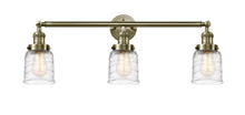 Innovation Lighting 205-AB-G513 - Bell - 3 Light - 30 inch - Antique Brass - Bath Vanity Light