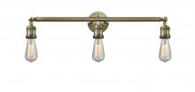 Innovations Lighting 205-AB-LED - Bare Bulb - 3 Light - 30 inch - Antique Brass - Bath Vanity Light