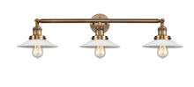 Innovation Lighting 205-BB-G1-LED - Halophane - 3 Light - 33 inch - Brushed Brass - Bath Vanity Light
