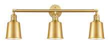 Innovations Lighting 205-SG-M9-SG - Addison - 3 Light - 32 inch - Satin Gold - Bath Vanity Light