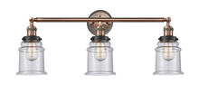 Innovation Lighting 205BP-ACBK-G184 - Canton - 3 Light - 30 inch - Antique Copper - Bath Vanity Light