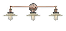 Innovation Lighting 205BP-ACBK-G2 - Halophane - 3 Light - 33 inch - Antique Copper - Bath Vanity Light