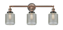 Innovation Lighting 205BP-ACBK-G262 - Stanton - 3 Light - 32 inch - Antique Copper - Bath Vanity Light