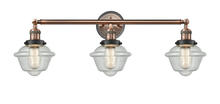 Innovation Lighting 205BP-ACBK-G534 - Oxford - 3 Light - 34 inch - Antique Copper - Bath Vanity Light