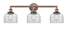 Innovation Lighting 205BP-ACBK-G72 - Bell - 3 Light - 32 inch - Antique Copper - Bath Vanity Light
