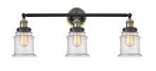 Innovation Lighting 205BP-BABAB-G184 - Canton - 3 Light - 30 inch - Black Antique Brass - Bath Vanity Light