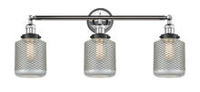 Innovation Lighting 205BP-PCBK-G262 - Stanton - 3 Light - 32 inch - Polished Chrome - Bath Vanity Light