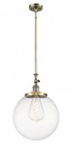 Innovation Lighting 206-AB-G202-14 - Beacon - 1 Light - 12 inch - Antique Brass - Stem Hung - Adjustable Mini Pendant