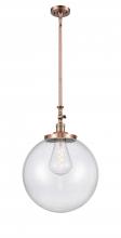 Innovation Lighting 206-AC-G204-16 - Beacon - 1 Light - 16 inch - Antique Copper - Stem Hung - Adjustable Mini Pendant
