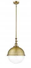Innovation Lighting 206-BB-HFS-122-BB - Hampden - 1 Light - 13 inch - Brushed Brass - Stem Hung - Pendant