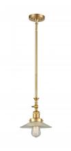 Innovation Lighting 206-SG-G2-LED - Halophane - 1 Light - 9 inch - Satin Gold - Stem Hung - Adjustable Mini Pendant
