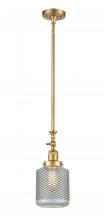 Innovation Lighting 206-SG-G262-LED - Stanton - 1 Light - 6 inch - Satin Gold - Stem Hung - Adjustable Mini Pendant