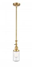 Innovation Lighting 206-SG-G314-LED - Dover - 1 Light - 5 inch - Satin Gold - Stem Hung - Adjustable Mini Pendant