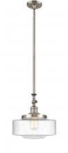 Innovation Lighting 206-SN-G694-12-LED - Bridgeton - 1 Light - 12 inch - Brushed Satin Nickel - Stem Hung - Adjustable Mini Pendant