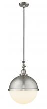 Innovation Lighting 206-SN-HFS-121-SN-LED - Hampden - 1 Light - 13 inch - Brushed Satin Nickel - Stem Hung - Pendant