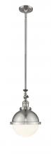 Innovation Lighting 206-SN-HFS-81-SN - Hampden - 1 Light - 9 inch - Brushed Satin Nickel - Stem Hung - Adjustable Mini Pendant