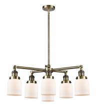 Innovation Lighting 207-6CR-AB-G51 - Small Bell 6 Light Chandelier