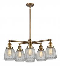 Innovation Lighting 207-6CR-BB-G142 - Chatham 6 Light Chandelier