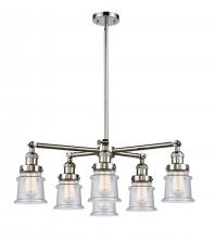 Innovation Lighting 207-6CR-PN-G184S - Small Canton 6 Light Chandelier