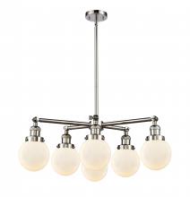 Innovation Lighting 207-6CR-PN-G201-6 - Beacon Chandelier