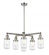 Innovation Lighting 207-6CR-PN-G312 - Dover 6 Light Chandelier