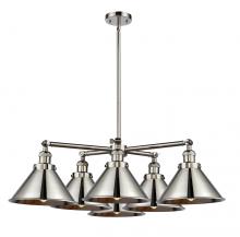 Innovation Lighting 207-6CR-PN-M10 - Briarcliff 6 Light Chandelier
