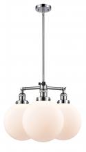 Innovation Lighting 207-PC-G201-10-LED - Beacon - 3 Light - 24 inch - Polished Chrome - Stem Hung - Chandelier