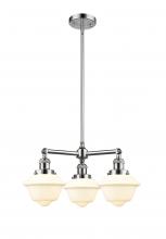 Innovation Lighting 207-PC-G531-LED - Oxford - 3 Light - 20 inch - Polished Chrome - Stem Hung - Chandelier