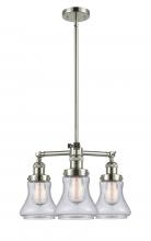 Innovation Lighting 207-PN-G194-LED - Bellmont - 3 Light - 18 inch - Polished Nickel - Stem Hung - Chandelier