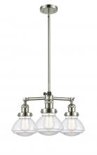 Innovation Lighting 207-PN-G322-LED - Olean - 3 Light - 19 inch - Polished Nickel - Stem Hung - Chandelier