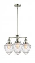 Innovation Lighting 207-PN-G664-7-LED - Bullet - 3 Light - 20 inch - Polished Nickel - Stem Hung - Chandelier