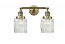 Innovation Lighting 208-AB-G302-LED - Colton - 2 Light - 16 inch - Antique Brass - Adjustable Bath Vanity Light