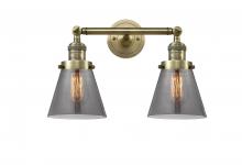 Innovation Lighting 208-AB-G63-LED - Cone - 2 Light - 16 inch - Antique Brass - Adjustable Bath Vanity Light